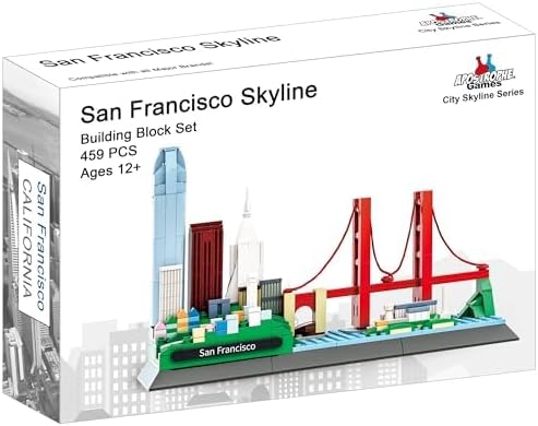 San Francisco Skyline Building Block Set 459 Pieces Features