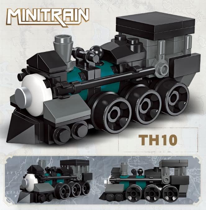 6 in 1 Steam Trains Building Block Set – 463 Pcs