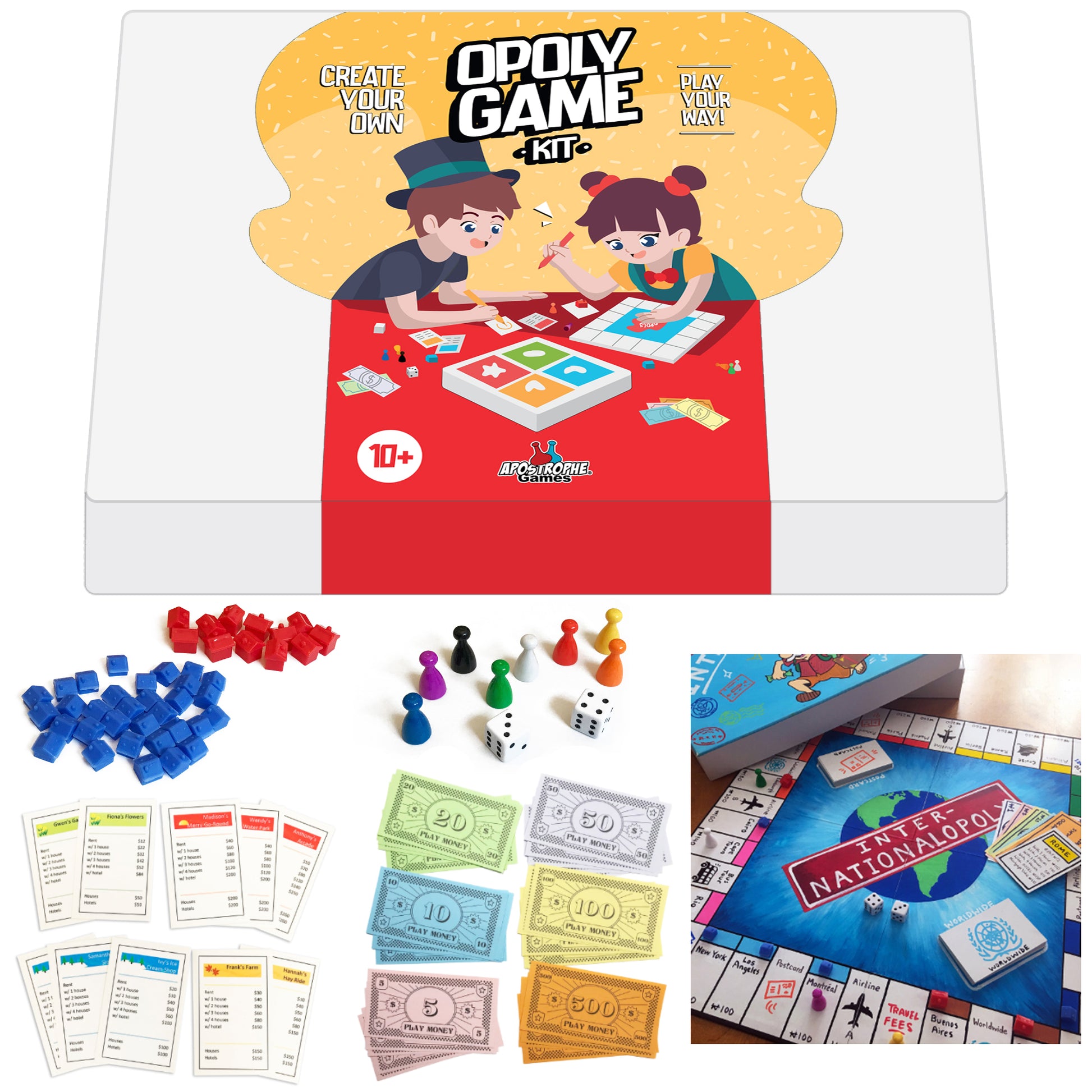 Create Your Own Opoly Board Game Set – Apostrophe Games