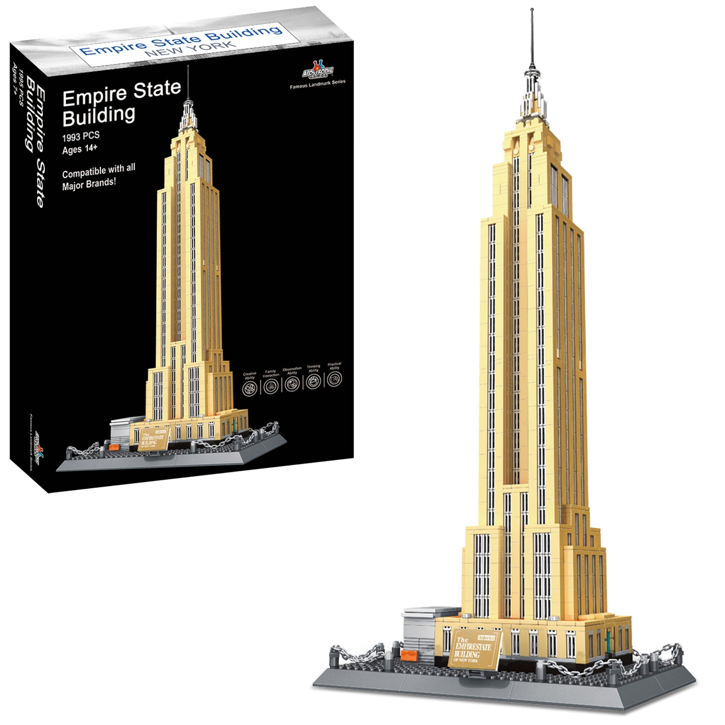 Empire State Building Block Set - 1,993 Pieces