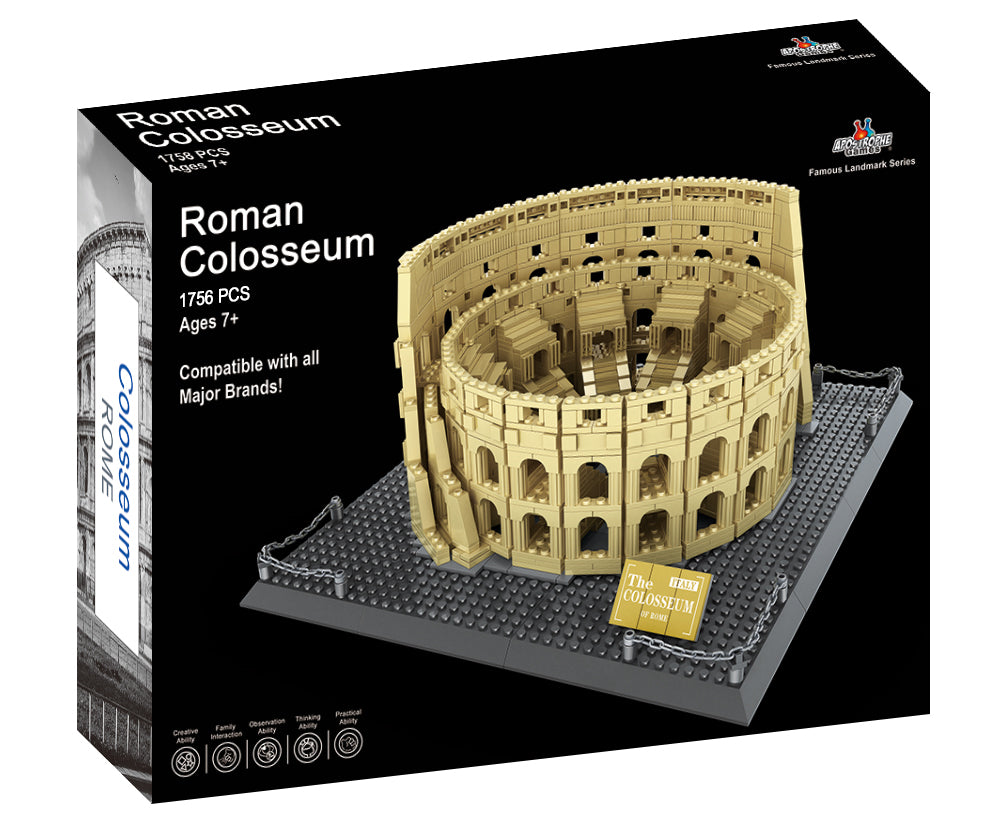 Roman Colosseum Building Block Set - 1756 Pieces – Apostrophe Games