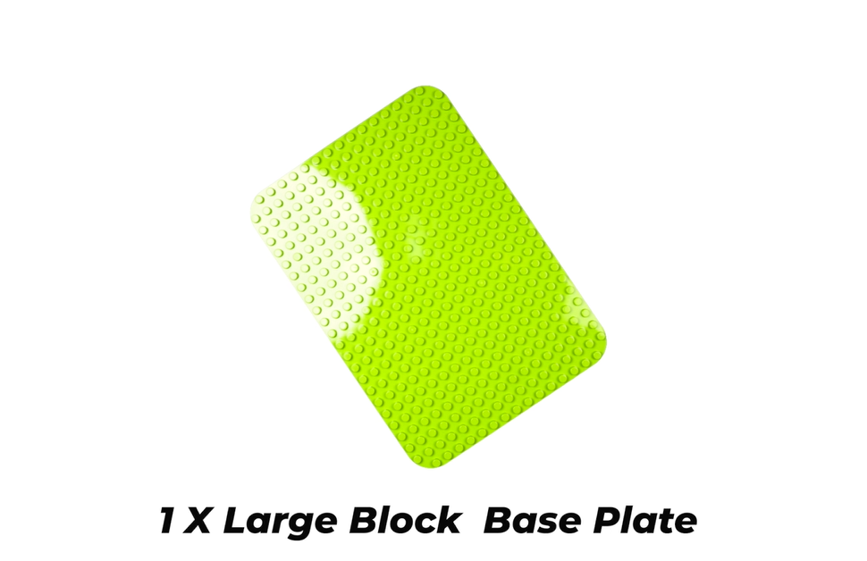 Play Build Baseplate Brick Set 2 Pieces 15 x 15 Inch Base Plates